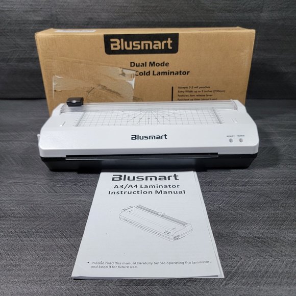 Blusmart White A4 Laminator 5 in 1 GSK86 9 Inch Portable Personal Laminating - Picture 1 of 12